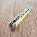 Case XX Cutlery Trapper Pocket Knife Carbon Steel Blades Smooth Yellow Synthetic Handle 00161