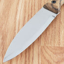 BPS Knives Camping Fixed Knife 4.25" 1066 Carbon Steel Full Tang Blade Walnut Handle