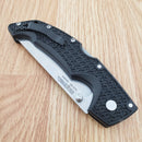 Cold Steel Large Voyager Folding Knife 4" AUS-10A Steel Blade Black Griv-Ex Handle