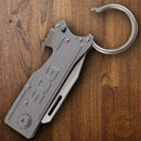 SOG Keytron Folding Knife 1.88" Satin Stainless Steel Blade Stainless Handle