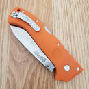 Cold Steel Ultimate Hunter Folding Knife 3.5" Satin S35VN Steel Blade Orange G10 Handle
