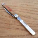 Rough Ryder Doctors Pocket Knife Stainless Blades Tobacco Smooth Bone Handle