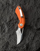 Bestech Knives Bihai Linerlock Folding Knife 2.13" 14C28N Steel Blade Orange G10 Handle