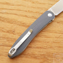 CJRB Ria Linerlock Folding Knife 3" 12C27 Steel Blade Blue And Gray G10 Handle