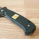 Al Mar 40th Annv SERE Folding Knife 3.63" D2 Tool Steel Blade Black FRN Handle