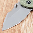 Civivi Gordo Linerlock Folding Knife 2.5" D2 Tool Steel Blade Green G10 Handle