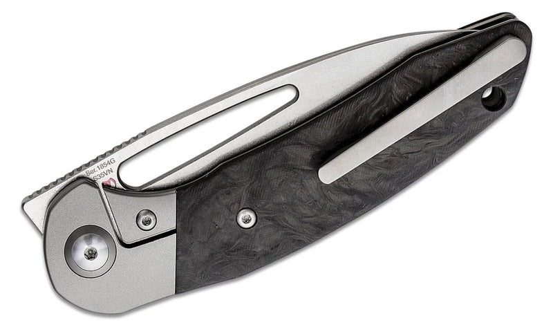 Artisan Tylos Folding Knife 3.25" S35VN Steel Blade Carbon Fiber/Titanium Handle
