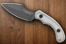 TOPS Felony Stop Fixed Knife 3.5" Full Tang 1095 Steel Blade Gray Micarta Handle