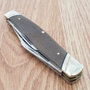 Rough Ryder Stockman Pocket Knife Stainless Steel Blades Brown Micarta Handle