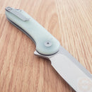 Civivi Elementum II Folding Knife 2.96" Nitro-V Steel Drop Blade Jade G10 Handle