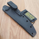 TOPS Ranger Bootlegger 2 Fixed Knife 5" 1095HC Steel Full Sawback Blade Tan Micarta Handle