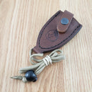 Condor Beetle Neck Fixed Knife 2.63" Full Tang 1095HC Steel Blade Walnut Handle