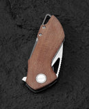 Bestech Knives Riverstone Folding Knife 2.5" 154CM Steel Blade Natural Canvas Micarta Handle