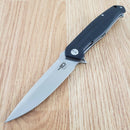 Bestech Knives Swordfish Liner Folding Knife 4" D2 Tool Steel Blade Black G10 Handle