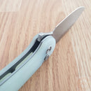 Civivi Elementum II Folding Knife 2.96" Nitro-V Steel Drop Blade Jade G10 Handle