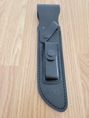 SOG Bowie 2.0 Fixed Knife 6.38" AUS-8 Steel Blade Leather/Steel Handle