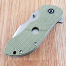 Civivi Gordo Linerlock Folding Knife 2.5" D2 Tool Steel Blade Green G10 Handle