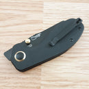CJRB More Maileah Folding Knife 3" AR-RPM9 Stainless Steel Blade Black G10 Handle