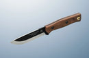 TOPS Fieldcraft Fixed Knife 3.75" Full Tang 1095HC Steel Blade Micarta Handle