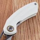 Bestech Knives Bihai Linerlock Folding Knife 2.13" 14C28N Steel Blade White G10 Handle