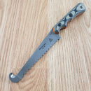 TOPS Muley Combo Fixed Knives 154CM Steel Blades Tan / Black G10 Handles