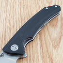 Bestech Knives TEXEL Folding Knife 3.25" D2 Tool Steel Blade Black G10 Handle