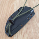 ESEE Model 3 Fixed Knife 3.75" Full Tang 1095HC Steel Blade Black Micarta Handle