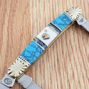 Frost Cutlery Wrangler Pocket Knife Stainless Blades Turquoise/Pearl Handle