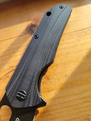 Bestech Knives Operator Folding Knife 3.5" D2 Tool Steel Blade Black G10 Handle