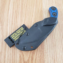 TOPS Devils Claw Fixed Knife 2.75" Black 1095 High Carbon Steel Blade G10 Handle