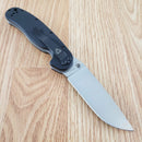 Ontario RAT IA SP Folding Knife 3.5" Satin AUS-8 Steel Blade Black G10 Handle