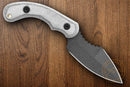 TOPS Felony Stop Fixed Knife 3.5" Full Tang 1095 Steel Blade Gray Micarta Handle
