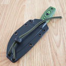 ESEE Model 3 Fixed Knife 3.88" Green Powder Coated 1095HC Steel Blade 3D Machined G10 Handle 3PMVG007