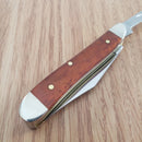 Case XX Cutlery Peanut Pocket Knife Stainless Blades Smooth Chestnut Bone Handle 28702