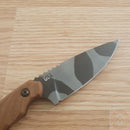 TOPS C.U.T. 4.0 Fixed Knife 4.25" 1095HC Steel Full Tang Blade Tan Micarta Handle