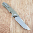 Bestech Knives Paladin Folding Knife 3.75" D2 Tool Steel Blade Beige G10 Handle