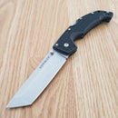 Cold Steel Large Voyager Folding Knife 4" AUS-10A Steel Blade Black Griv-Ex Handle
