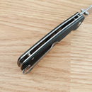 CJRB Pyrite Folding Knife 3.13" AR-RPM9 Steel Drop Point Blade Black G10 Handle