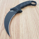 Cold Steel Tiger Fixed Knife 4.75" AUS-8A Steel Blade Balck Textured Griv-Ex Handle