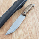 BPS Knives Bushcraft Fixed Knife 5." 1066 Carbon Steel Blade Walnut Wood Handle