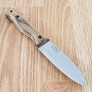 BPS Knives Camping Fixed Knife 4.25" 1066 Carbon Steel Full Tang Blade Walnut Handle