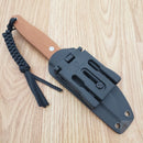Civivi Tamashii Fixed Knife 4.13" D2 Steel Blade Brown Canvas Micarta Handle