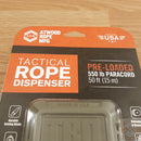 Atwood Rope MFG Tactical Rope Dispenser Green w/ 50ft Paracord Tangle Free Clip