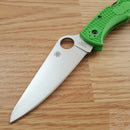 Spyderco Pacific Salt 2 Folding Knife 3.76" LC200N Steel Blade Green FRN Handle