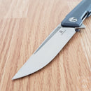 Bestech Knives Bestechman Dundee Linerlock Folding Knife 3.5" D2 Tool Steel Blade Blue-Gray G10 Handle