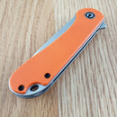 Civivi Elementum Liner Folding Knife 3" D2 Tool Steel Blade Orange G10 Handle
