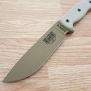 ESEE Model 6 Tactical Dark Earth Fixed Knife 5.75" Powder Coated 1095HC Steel Drop Point Blade Linen Micarta Handle 6PDE