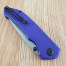 Civivi Brazen Folding Knife 3.5" Sandvik 14C28N Steel Blade Purple G10 Handle
