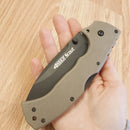 Cold Steel 4-Max Scout Lockback Folding Knife 4" AUS-10A Steel Blade Dark Earth Griv-Ex Handle