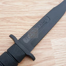 Cold Steel Trainer Fixed Knife 7" Blade Black Rubber One Piece Construction